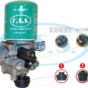 سوپاپ ساعتی خشک کن کامل - اتوبوس آتروس زرین خودرو F.S.Sترکیه